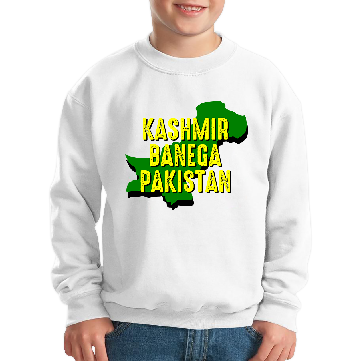 Kashmir Banega Pakistan Stand With Kashmir Pray For Kashmir And Muslims Kids Jumper