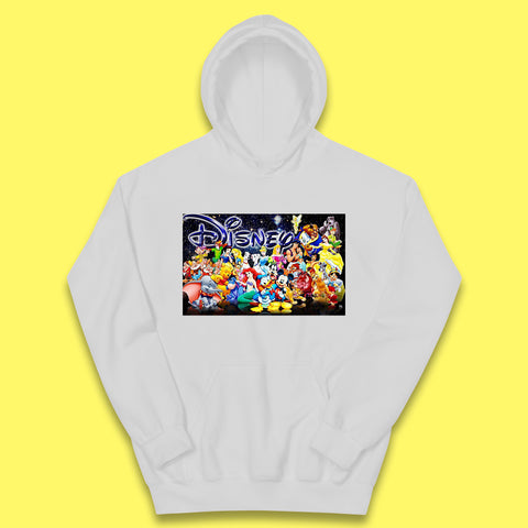 All Disney Fictional Characters Poster Disney Family Animated Cartoons Movies Characters Disney World Kids Hoodie