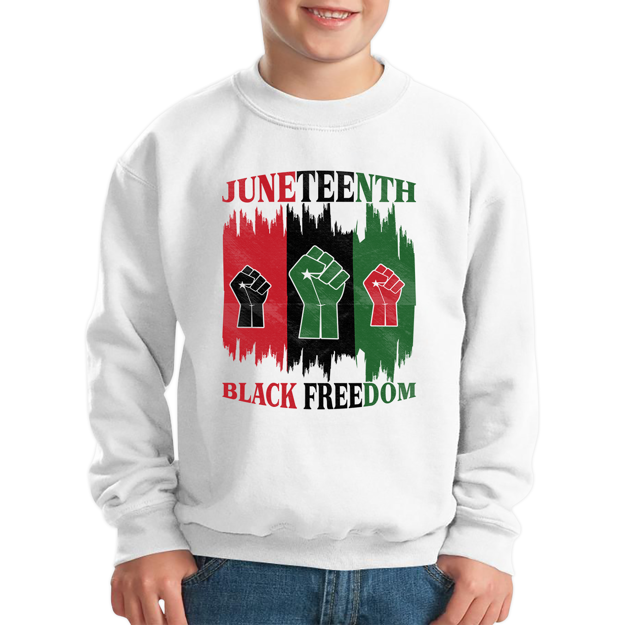 Juneteenth Black Freedom Black Lives Matter Black Pride Kids Jumper