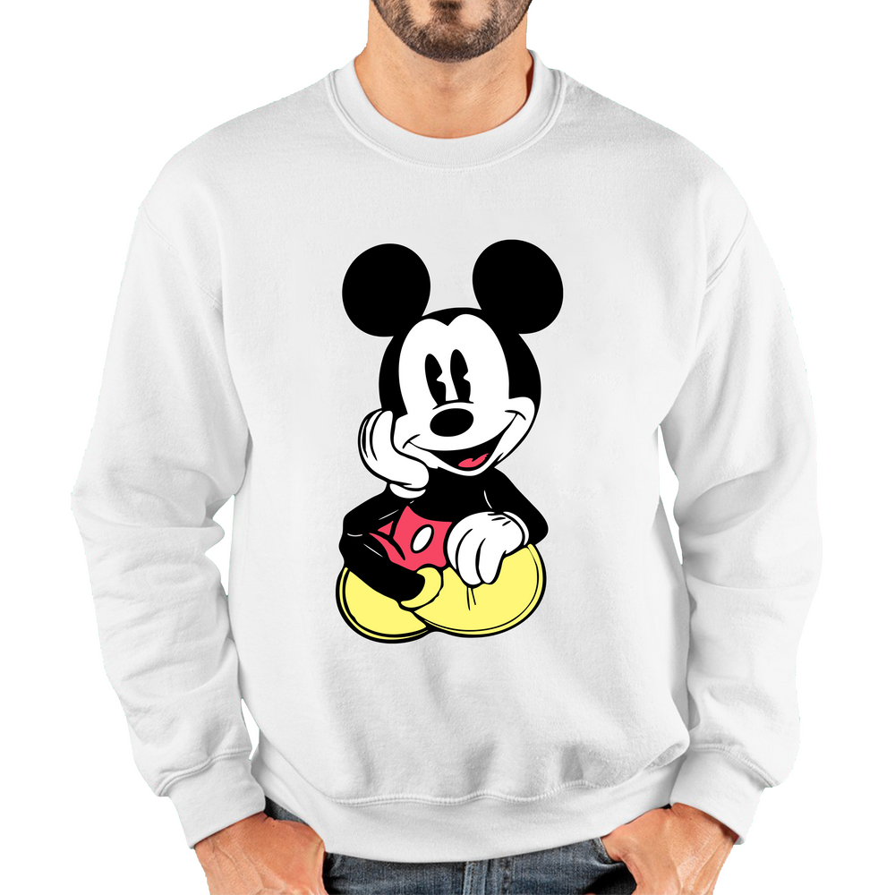 Disney Mickey Mouse Cute And Happy Cartoon Character Disney World Walt Disney Unisex Sweatshirt