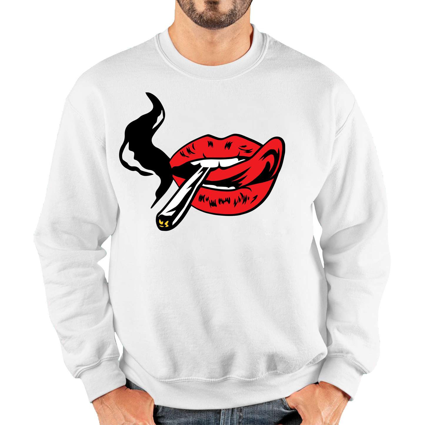 Sexy Lips Smoking Sweatshirt