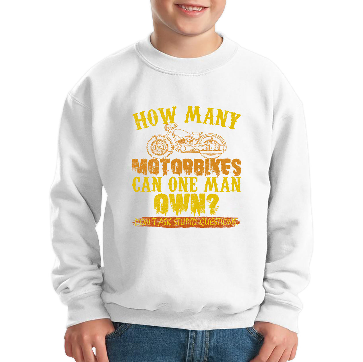 Funny Motorbike Childrens Jumper