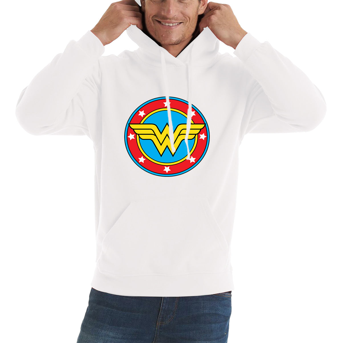 Wonder Woman Shield Logo Superhero Wonder Girl Comic Book Character Super Woman Unisex Hoodie