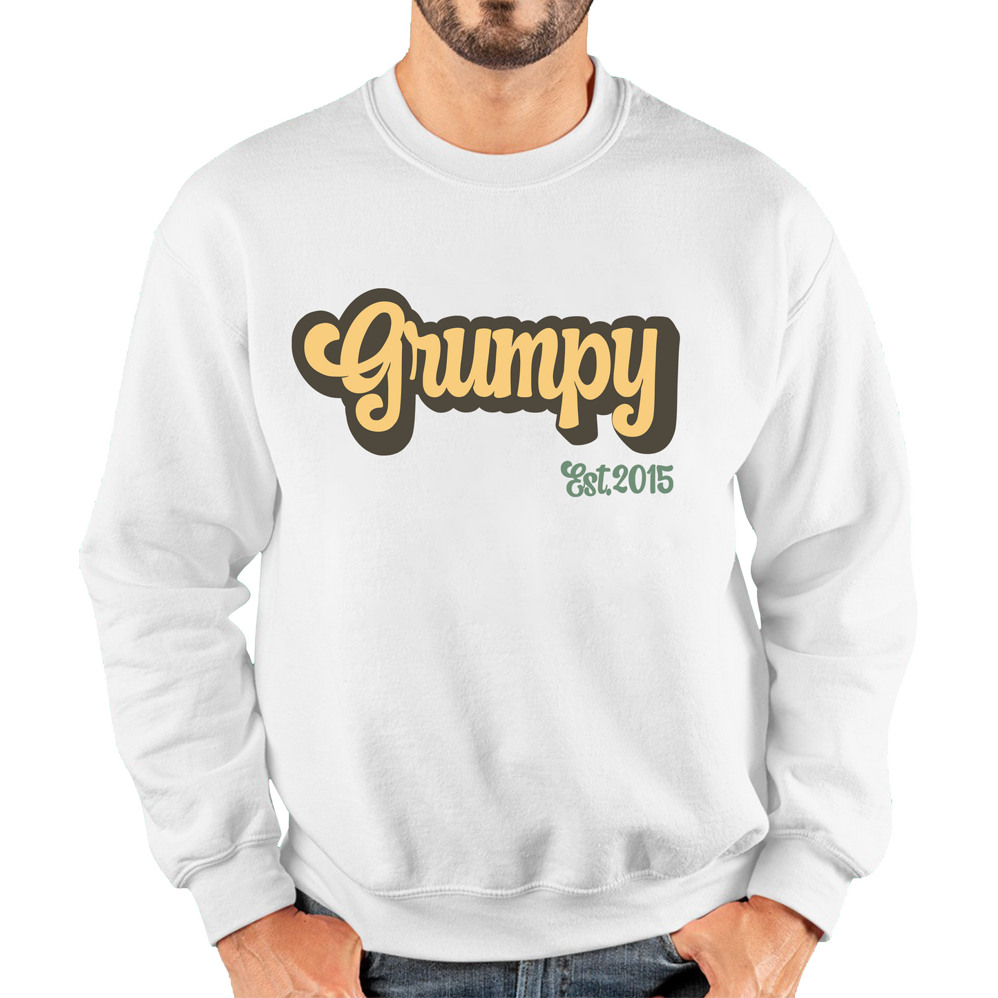 Grumpy EST 2015 Funny Sarcastic Birthday Unisex Sweatshirt