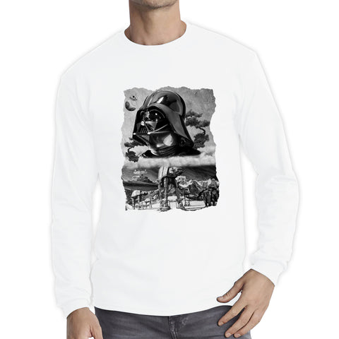 The Force Is Strong With This One Vintage Poster Graphic Movie Series Long Sleeve T Shirt