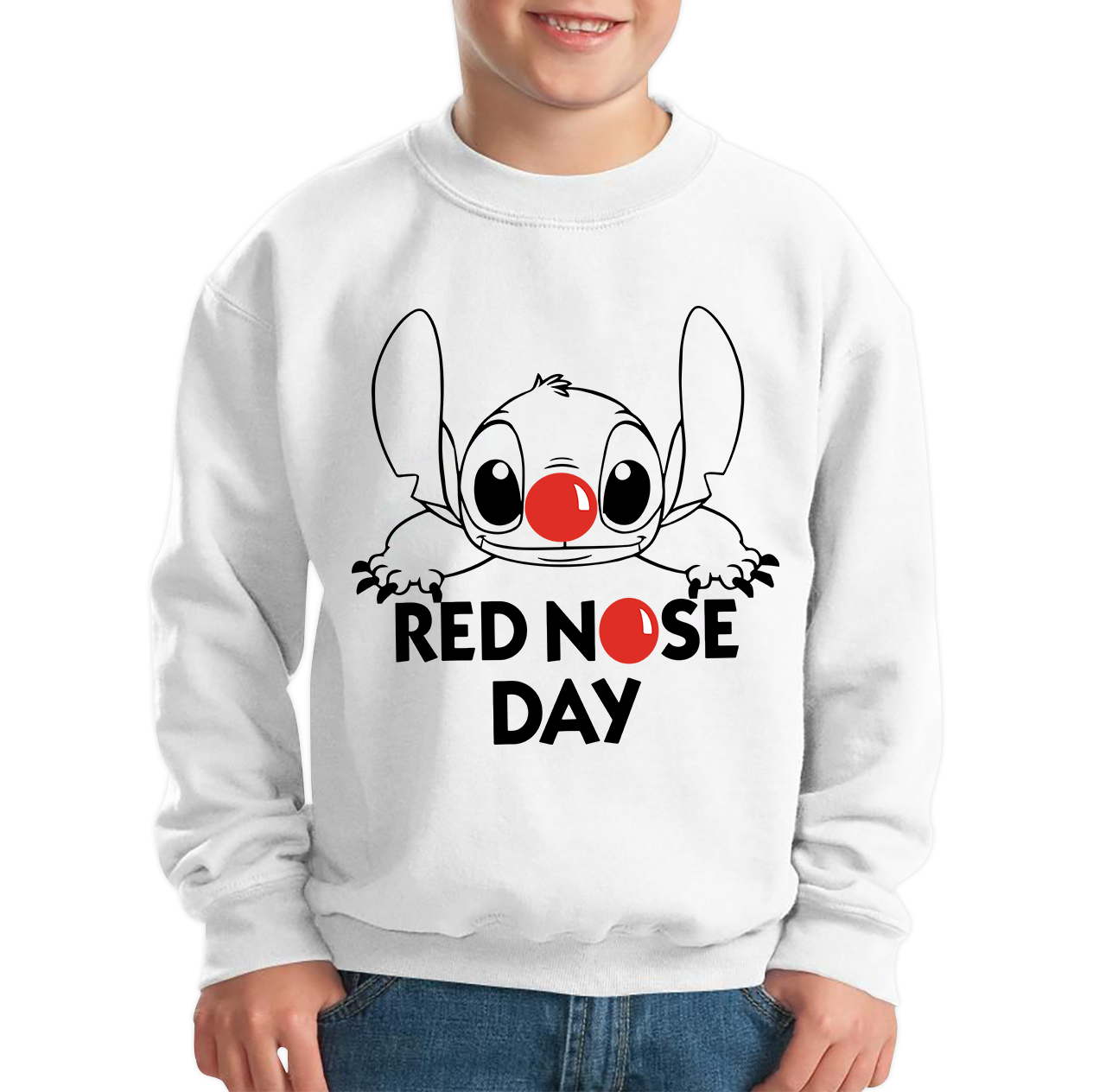 Lilo and Stitch Red Nose Day Sweatshirt UK
