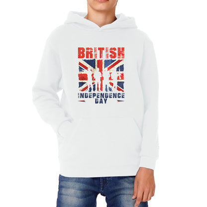 British Independence Day UK Flag 1st Of May Independence Day British Country Love Patriotism Great Britain Kids Hoodie