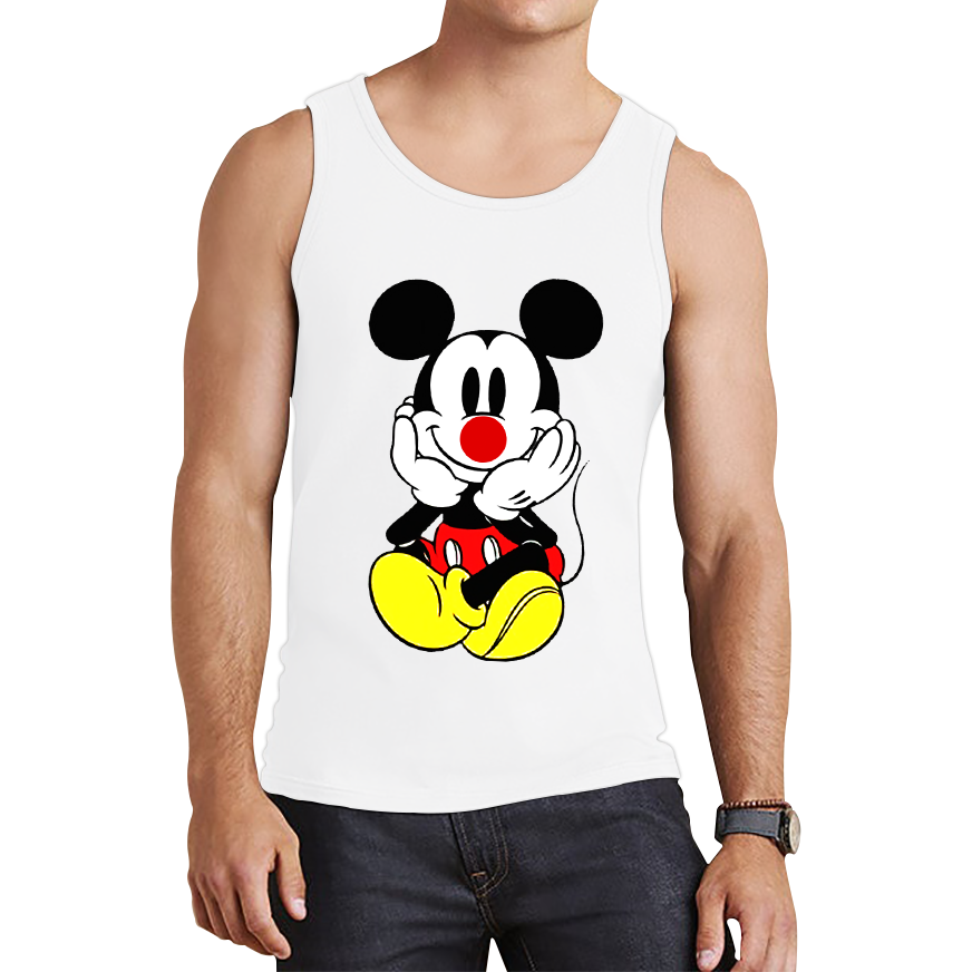 Mickey Mouse Red Nose Day Tank Top. 50% Goes To Charity