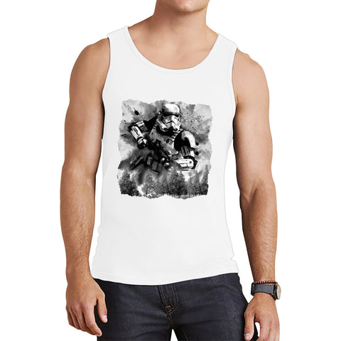 Hunter In The Forest Death Star Vintage Poster Graphic Movie Series Tank Top