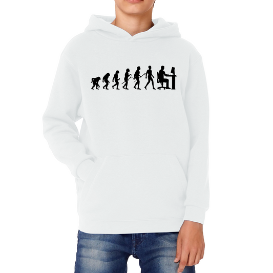 Evolution Of Computer Funny Human Evolution Programmer Coding Kids Hoodie