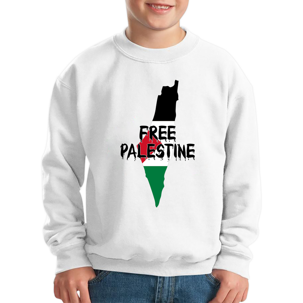 Free Palestine Stand With Palestine Muslim Lives Matter End Israeli Occupation Freedom Kids Jumper