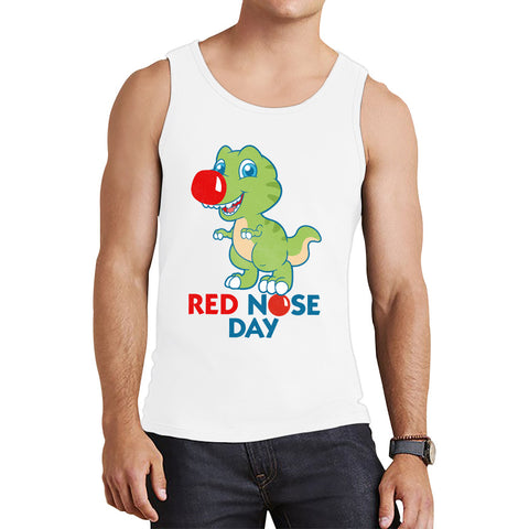 Red Nose Day T-rex Trex Lover's Gift Dynosaurs Dino Red Nose Day 2023 Tank Top