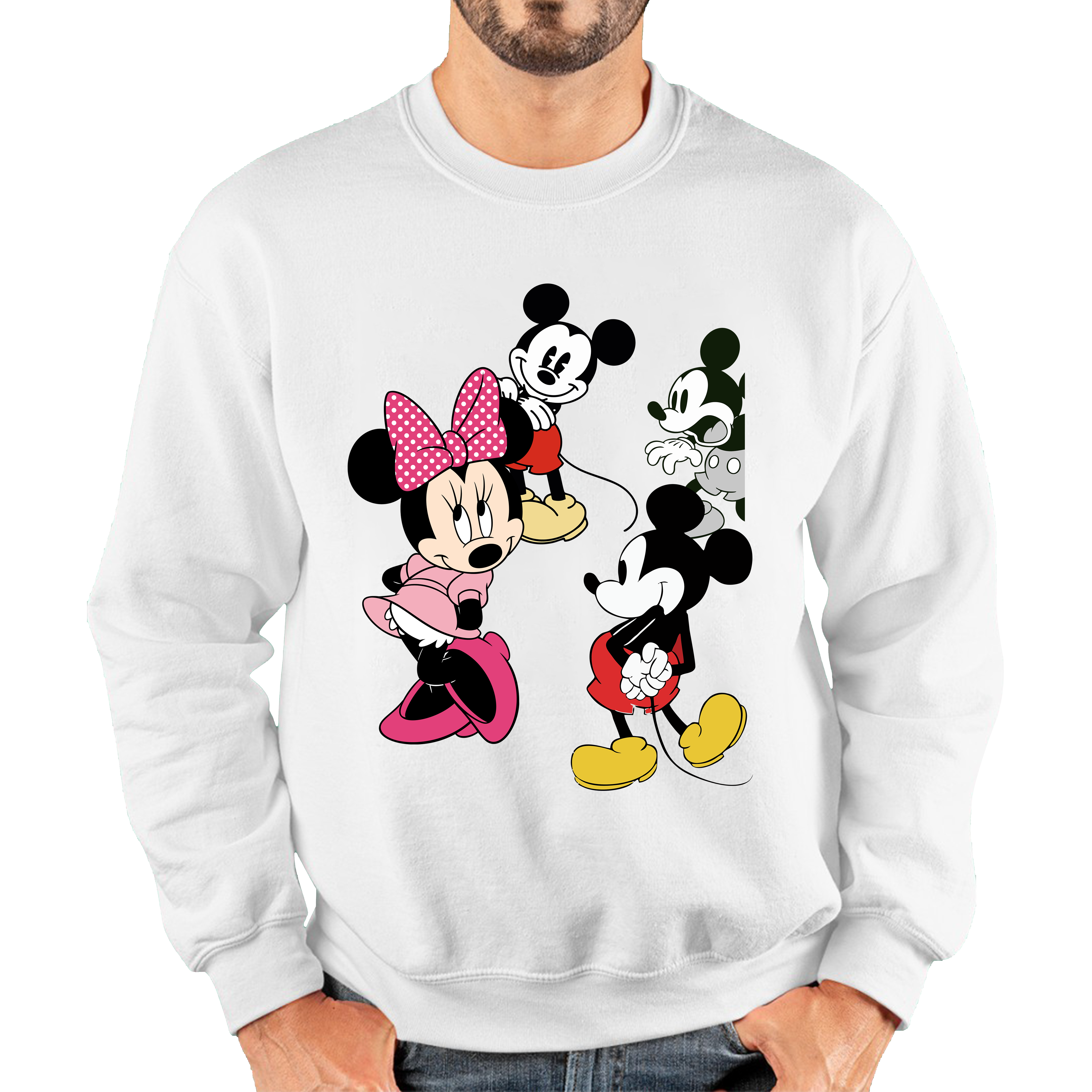 Disney Mickey & Minnie Mouse Disneyland Cartoon Characters Disney World Walt Disney Unisex Sweatshirt